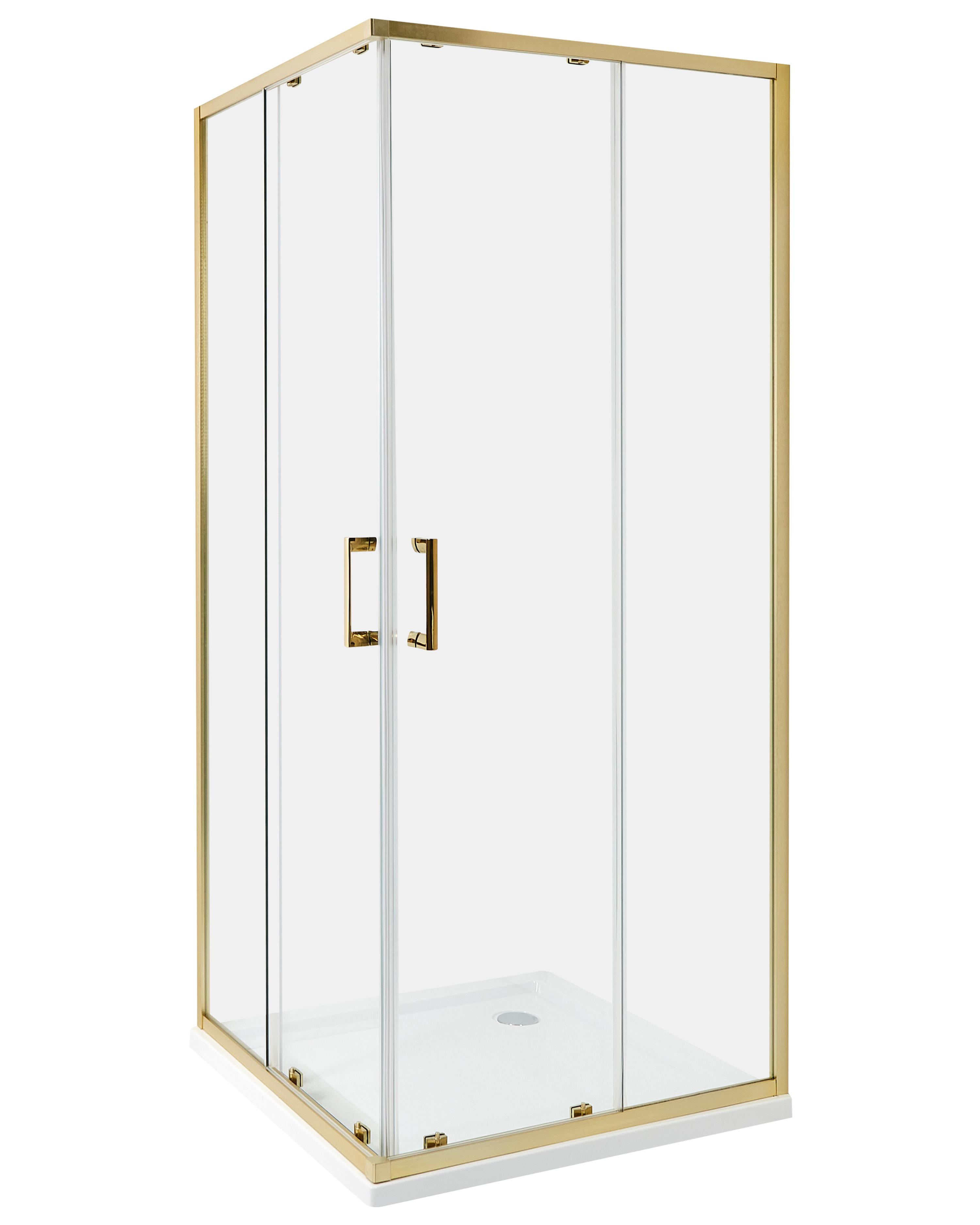 Shower Enclosure TELA 800 x 800 x 1850 mm Gold