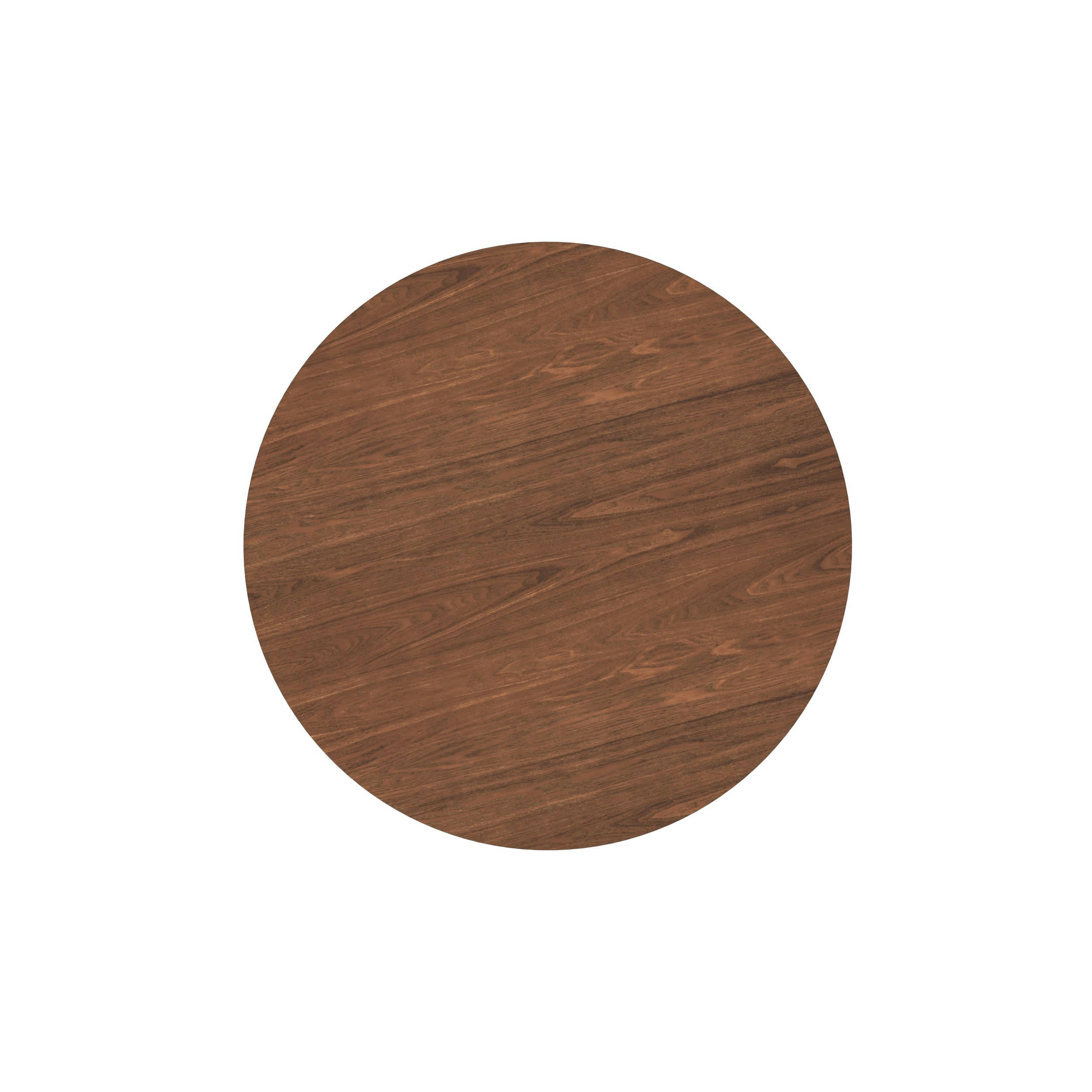 RÉNO - Table ronde 4 personnes en bois foncé D100 cm