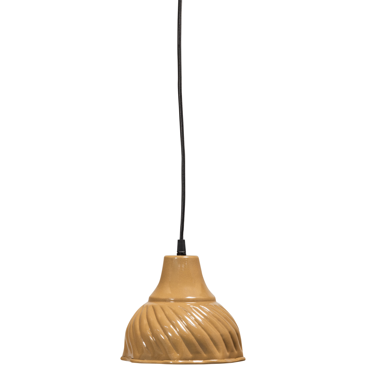 WOOOD hanglamp Arleso - Metaal - Honinggeel - 18x16x16