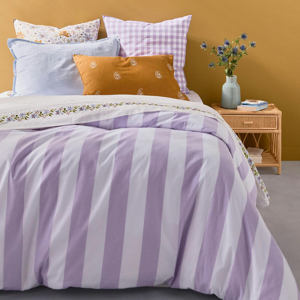 Housse de couette coton, Tamori Violet