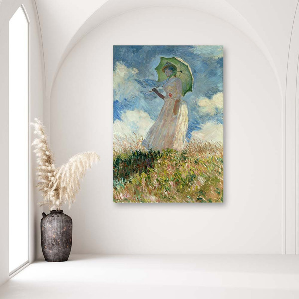 Feeby Obraz na płótnie Kobieta z parasolem obrócona 40x60