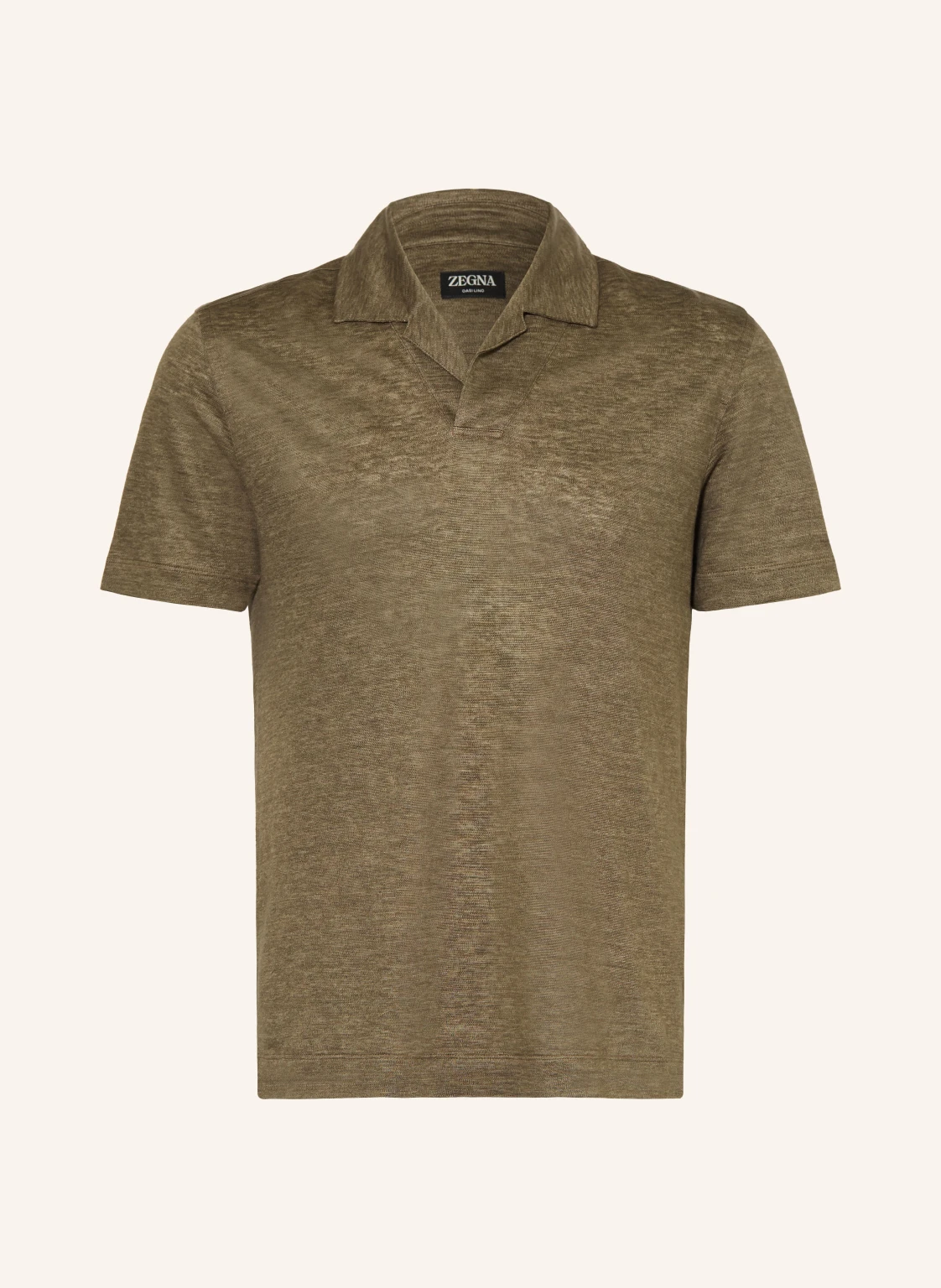 ZEGNA Jersey-Poloshirt aus Leinen