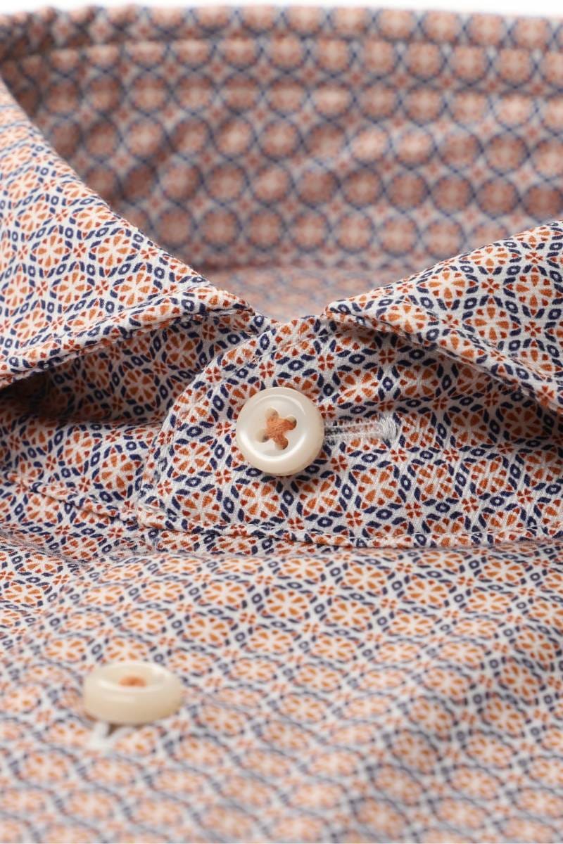 ETERNA 1863 Slim Fit Hemd orange, Bedruckt