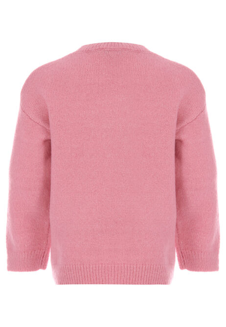 Younger Girls Pink Sequin Unicorn Jumper
