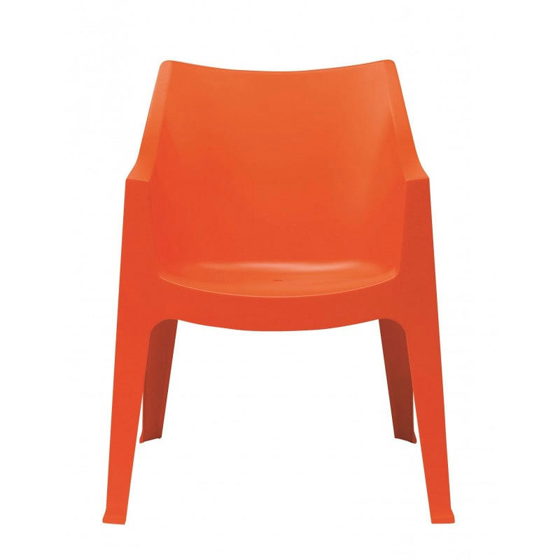 COCCOLONA - Chaise design en plastique orange