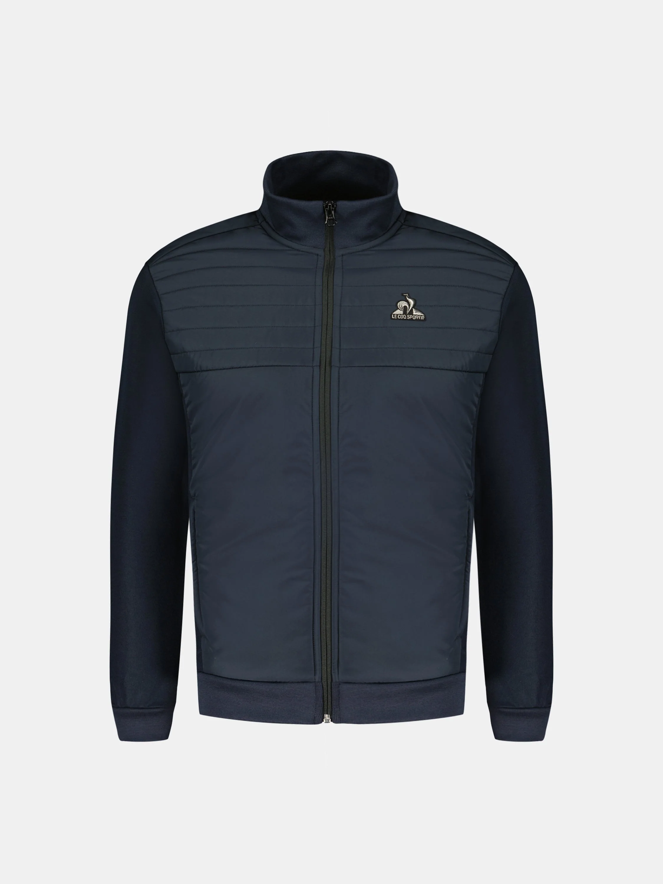 Veste bi-matière matelassée avec manches en jersey technique