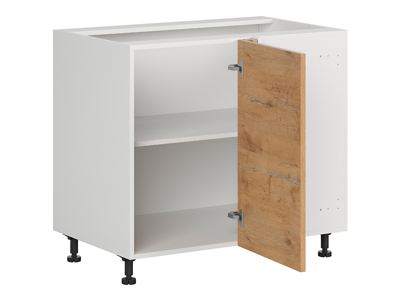Szafka dolna Hamper prawa dąb lancelot zabudowuje naroże 105x60 cm