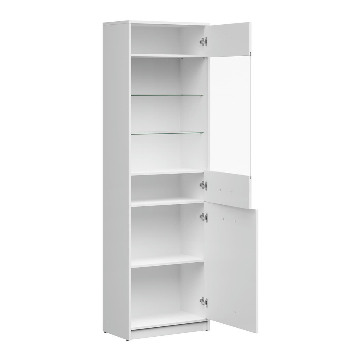 - Vitrine 2 portes stratifiés blanc