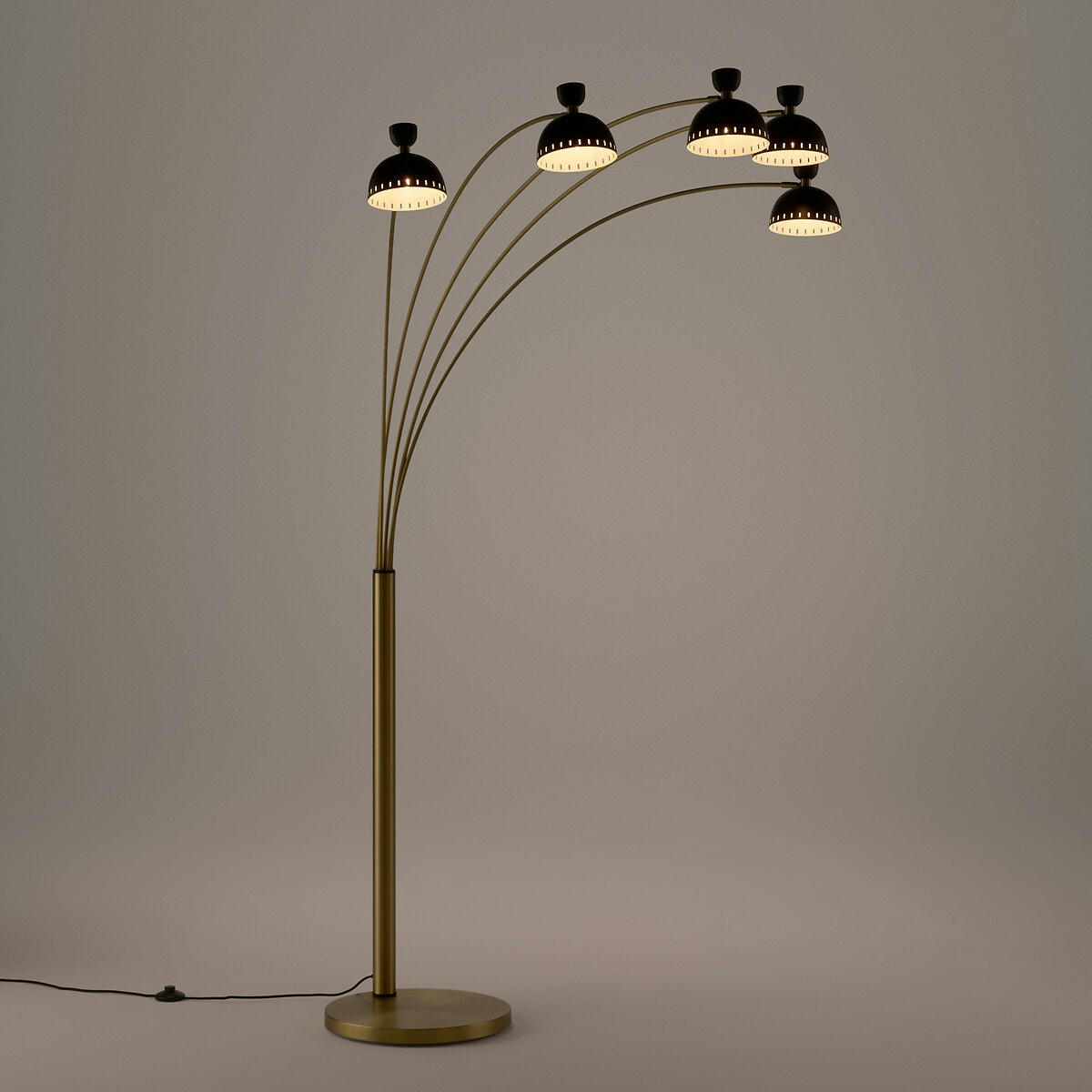 Lampadaire arc multiple en métal acier, Richy