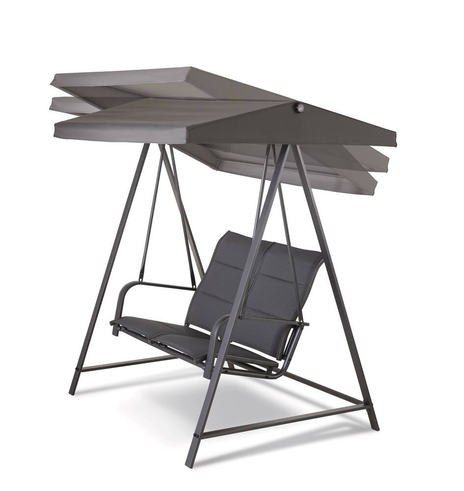 CANVAS Minden Outdoor/Patio Padded Sling Swing, Grey