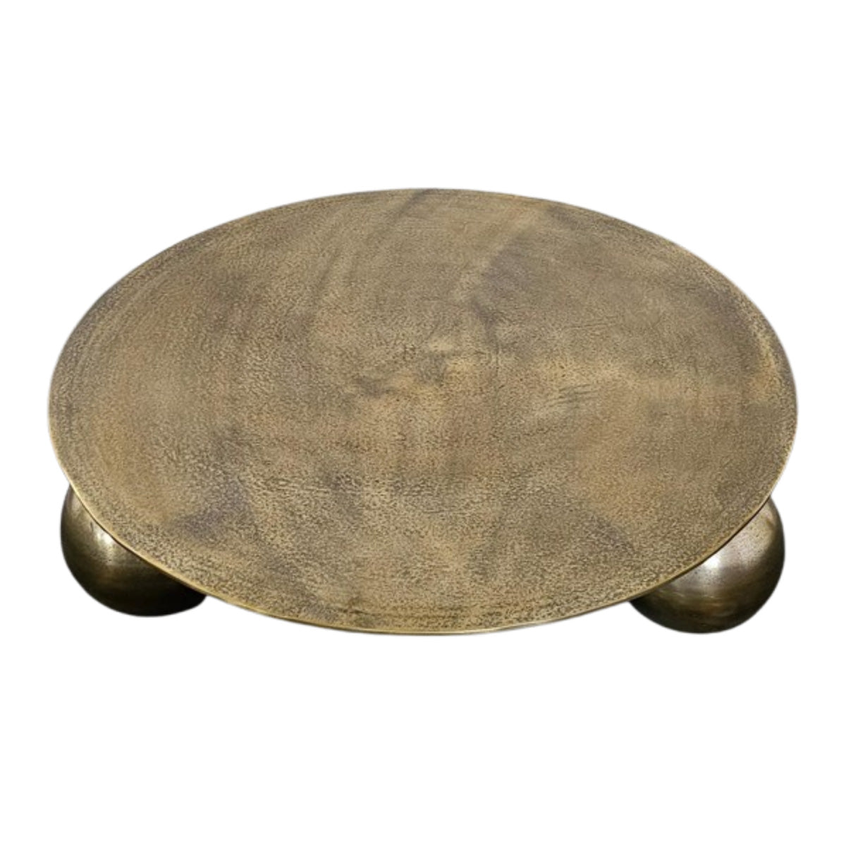 StarFurn Salontafel Ziva - Rond Goud Metaal - 90x90x23cm