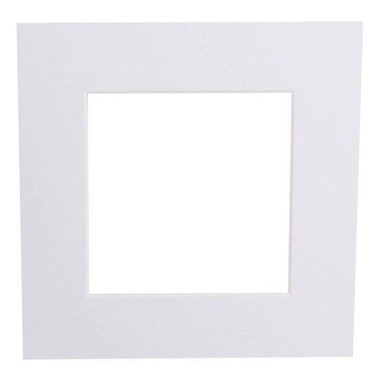 Iced White Single Aperture Mount 8 x 8 Inches