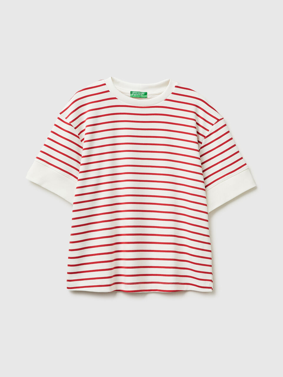 Striped short-sleeved T-shirt