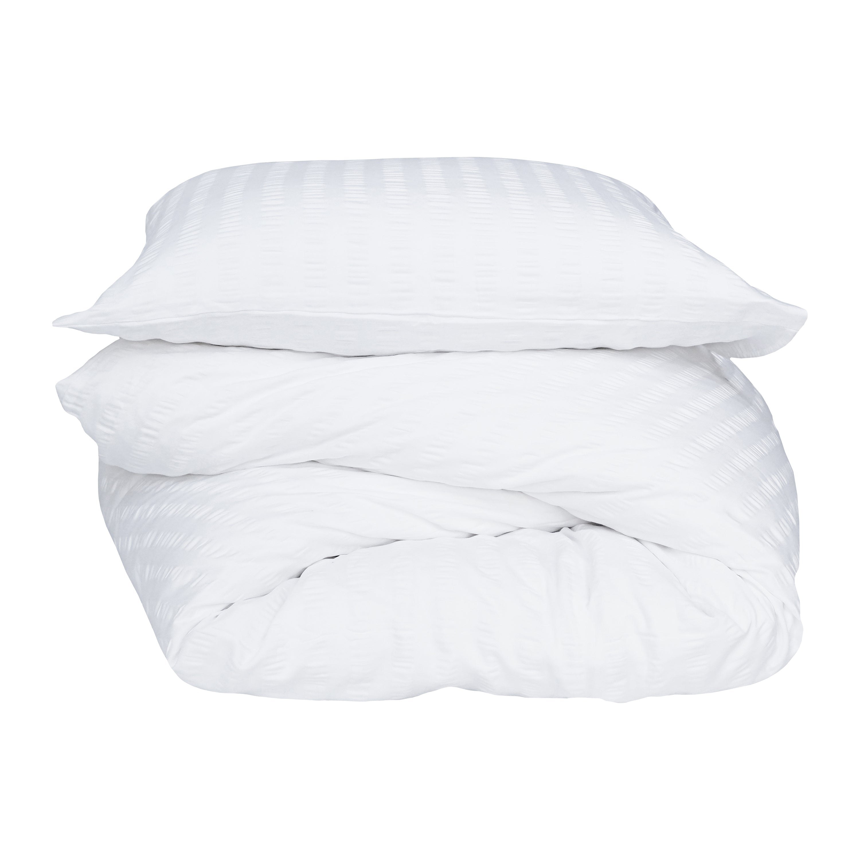 Crisp Sheets Smooth Waffle Dekbedovertrek 240 x 220 cm - White