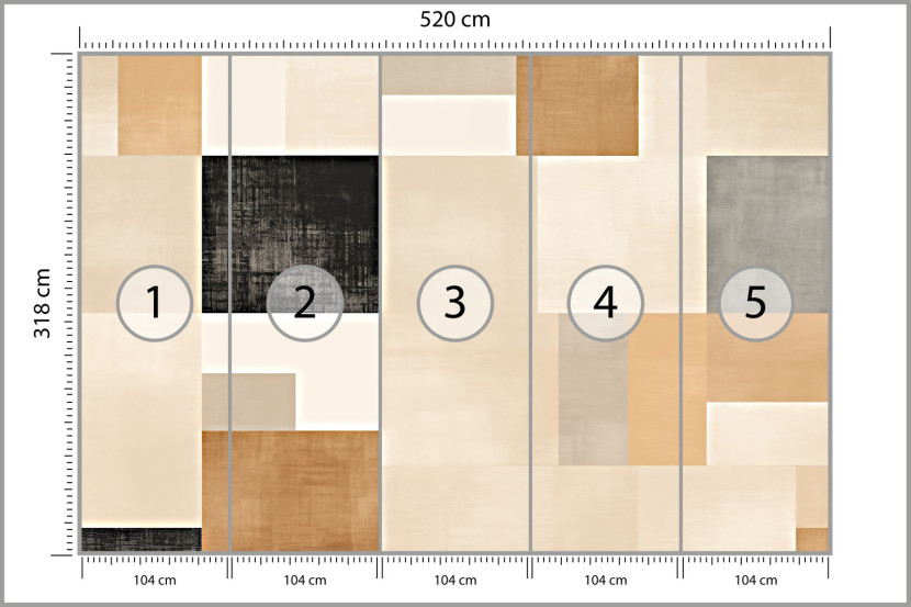 Fototapeta Minimalistyczne Tło W Stylu Japandi 520x318cm
