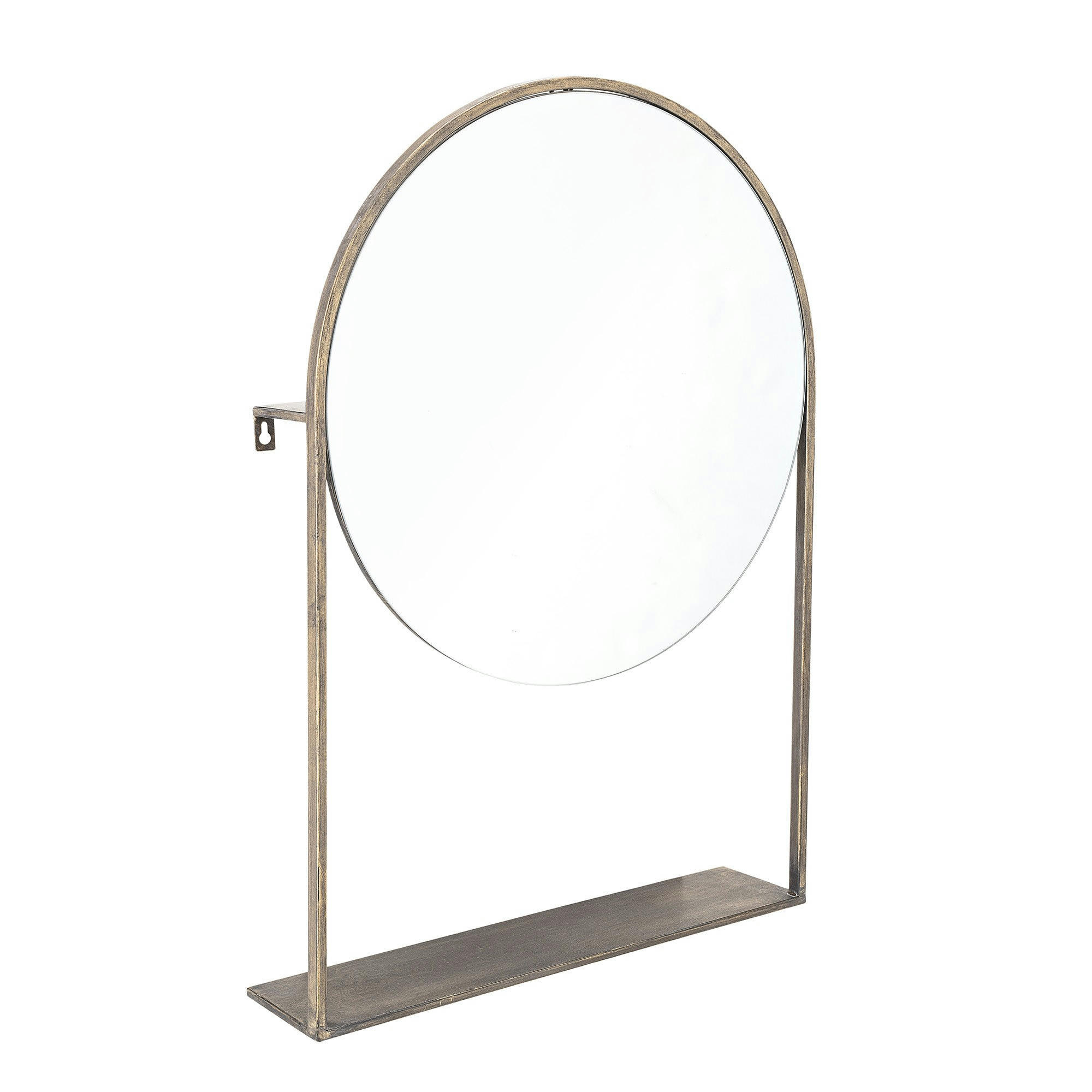 BEISS - Miroir et étagère en métal or