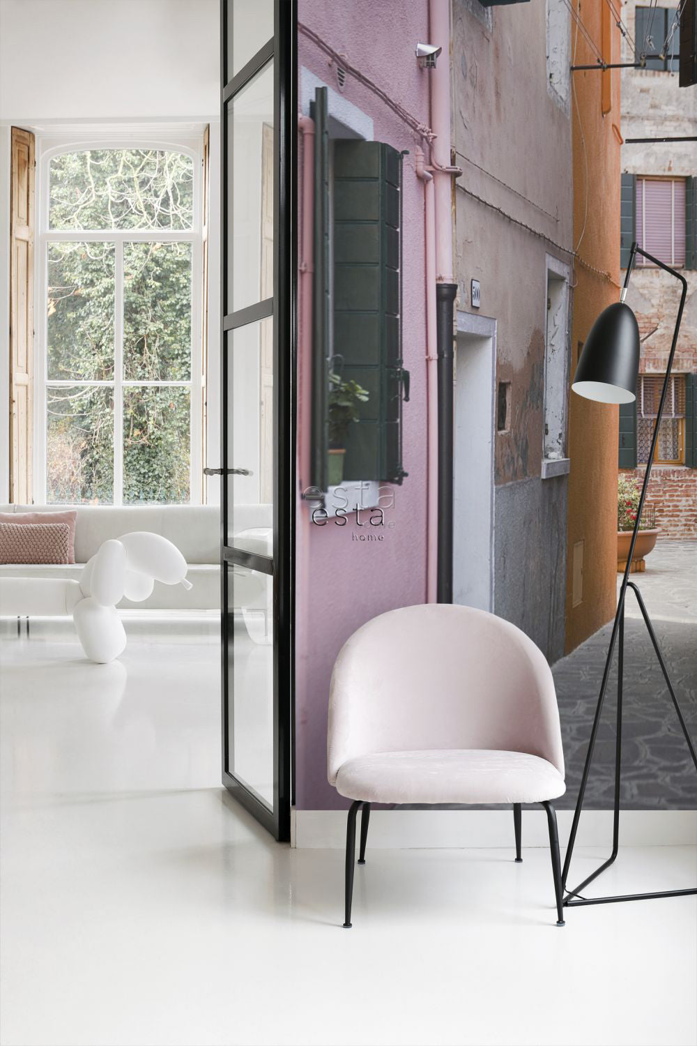 ESTAhome fotobehang Italië roze, paars en oranje - 186 x 270 cm - 156511