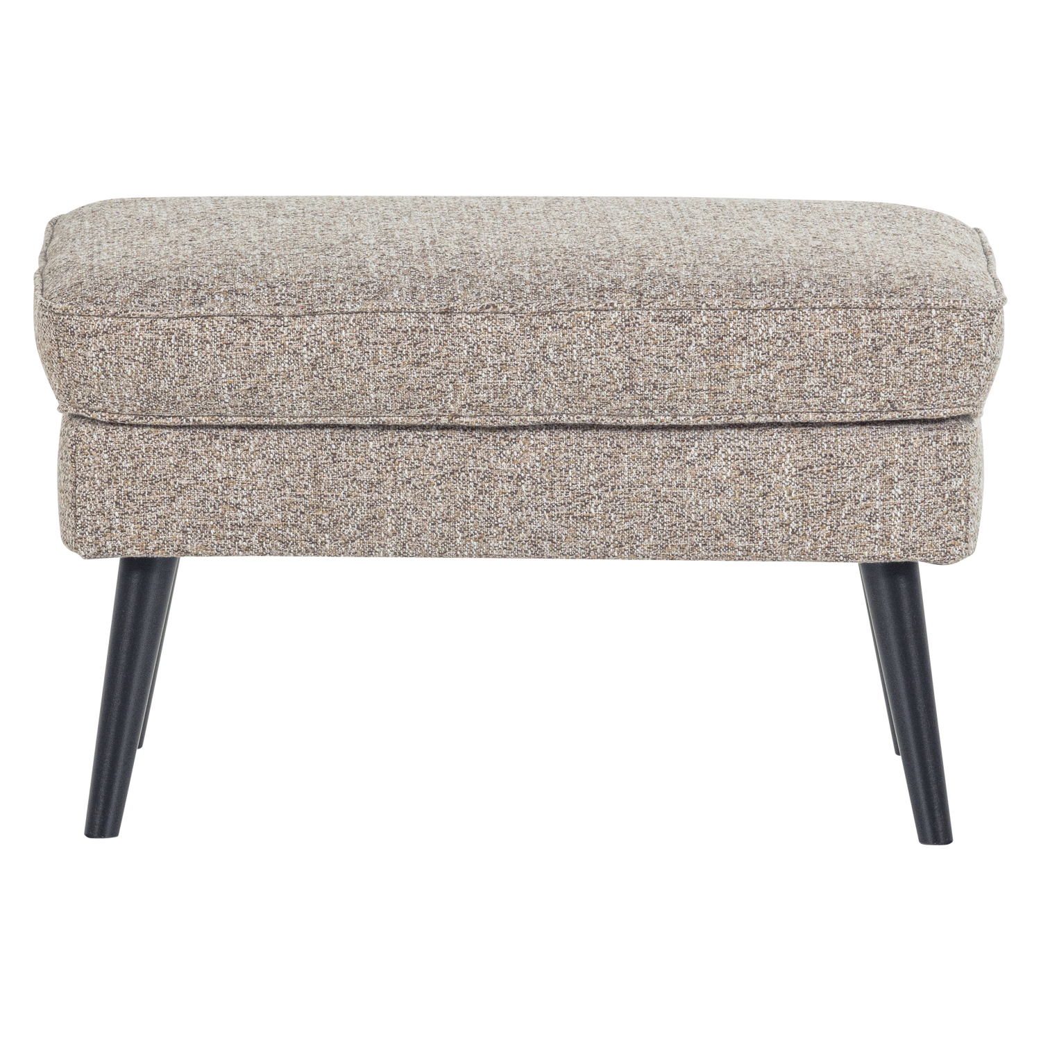 WOOOD hocker Rocco - Geweven Stof - Bruin Melange - 47x77x51