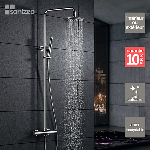 Colonne de Douche Thermostatique en Acier Inoxydable Intérieur / Extérieur IMEX MOSCU BTK017/AC