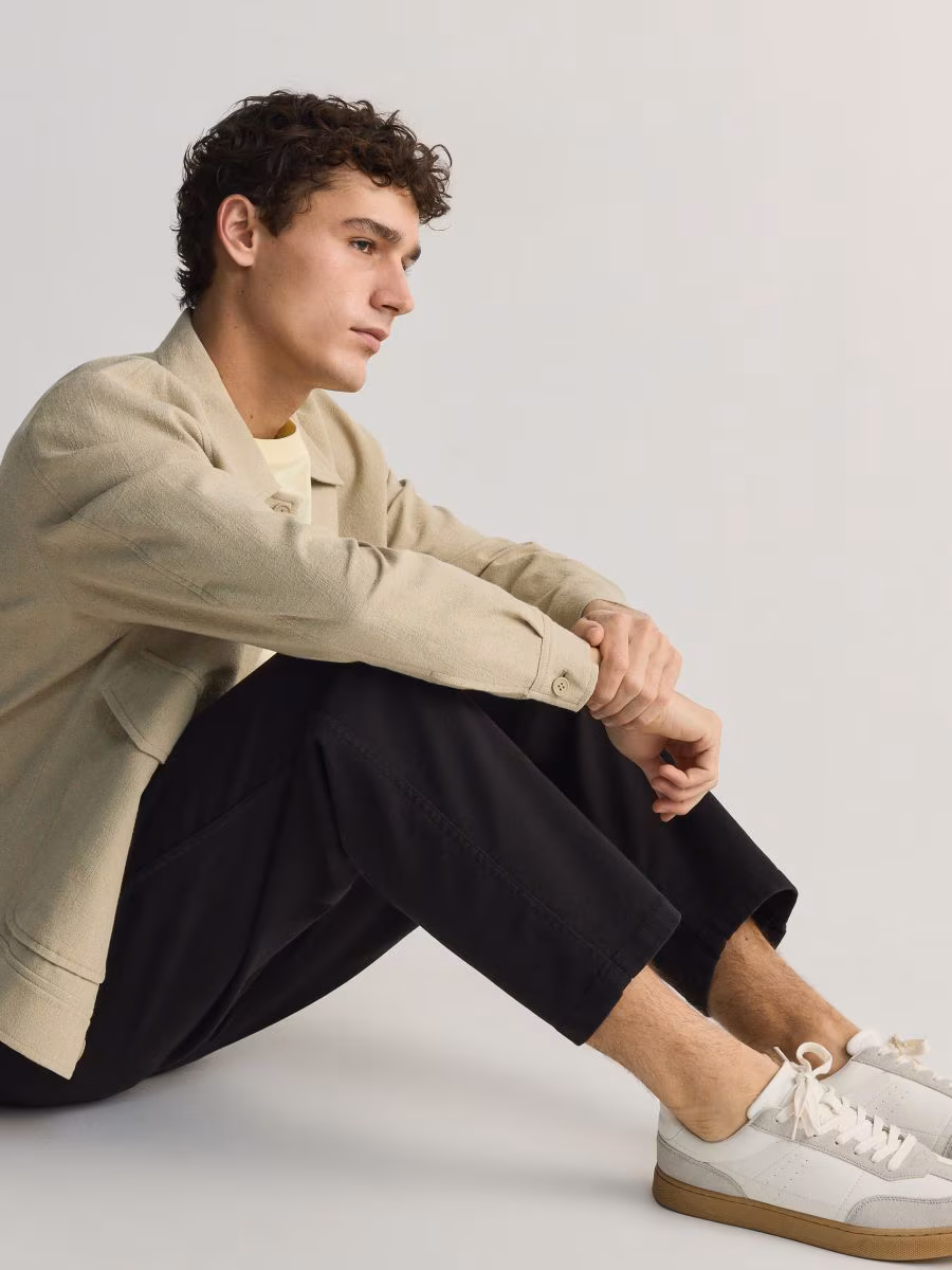 Cotton Rich Carrot Trousers