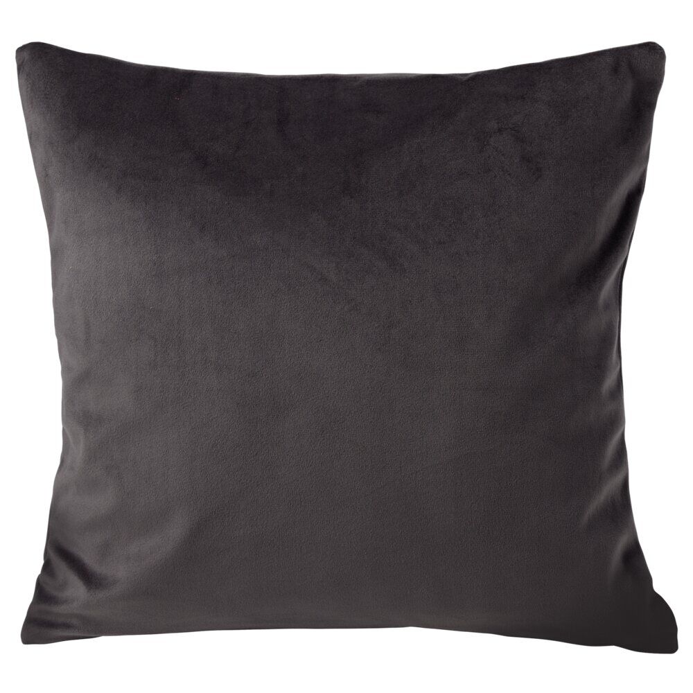 Housse de coussin velours 40x40cm gris
