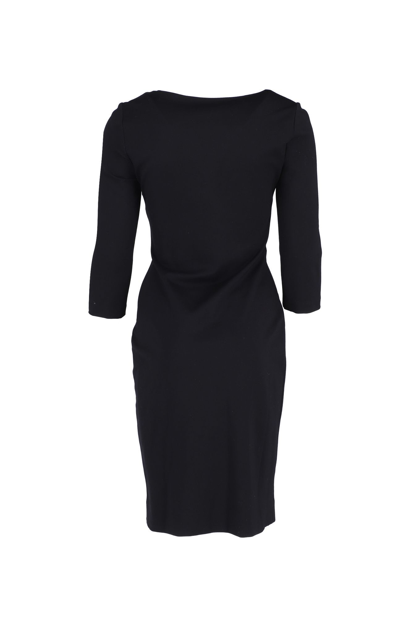 Diane Von Furstenberg Preloved Twist Front Detail Razel Dress in Black Viscose