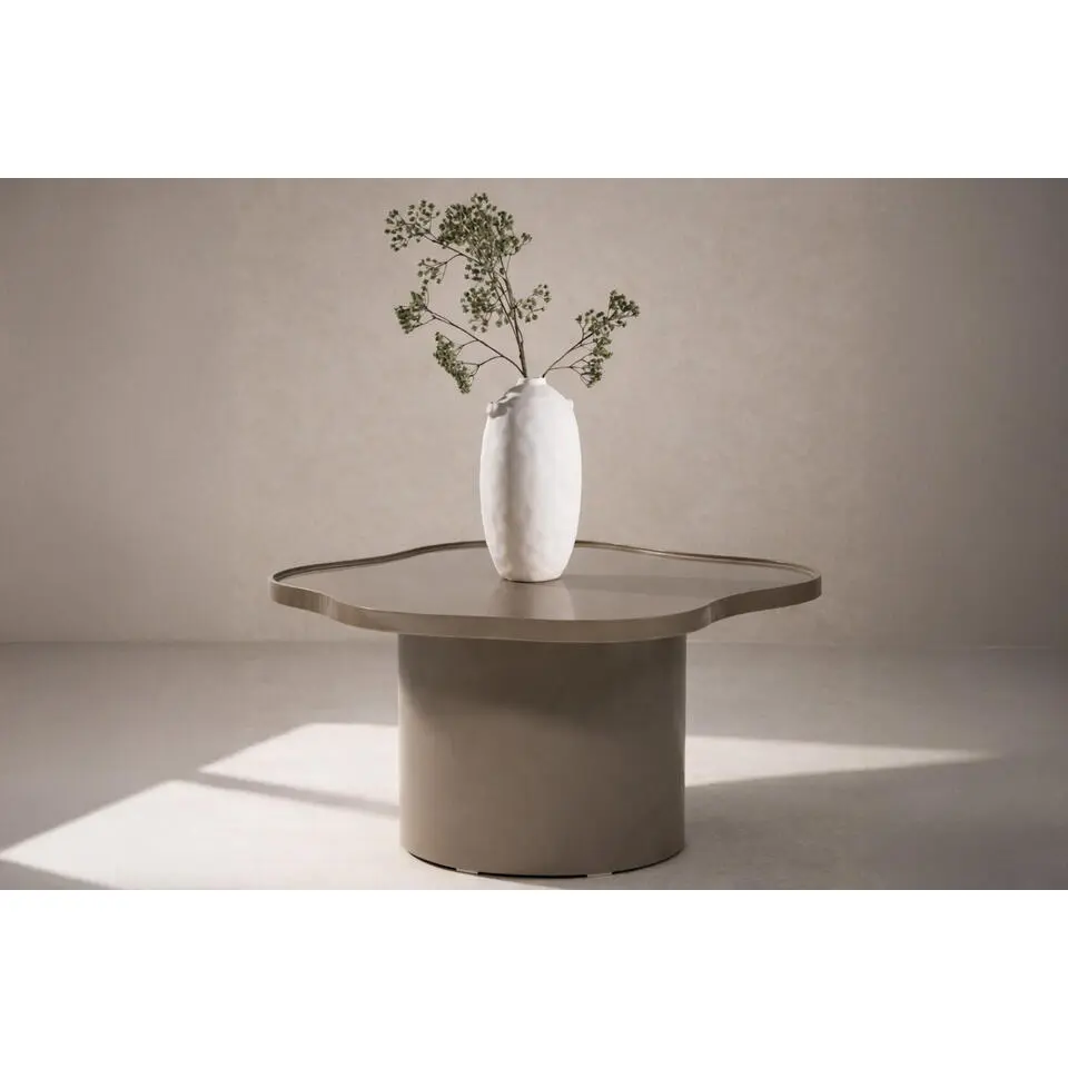 Salontafel Rond Bruin Hout - &Oslash;90x40cm - Ilse