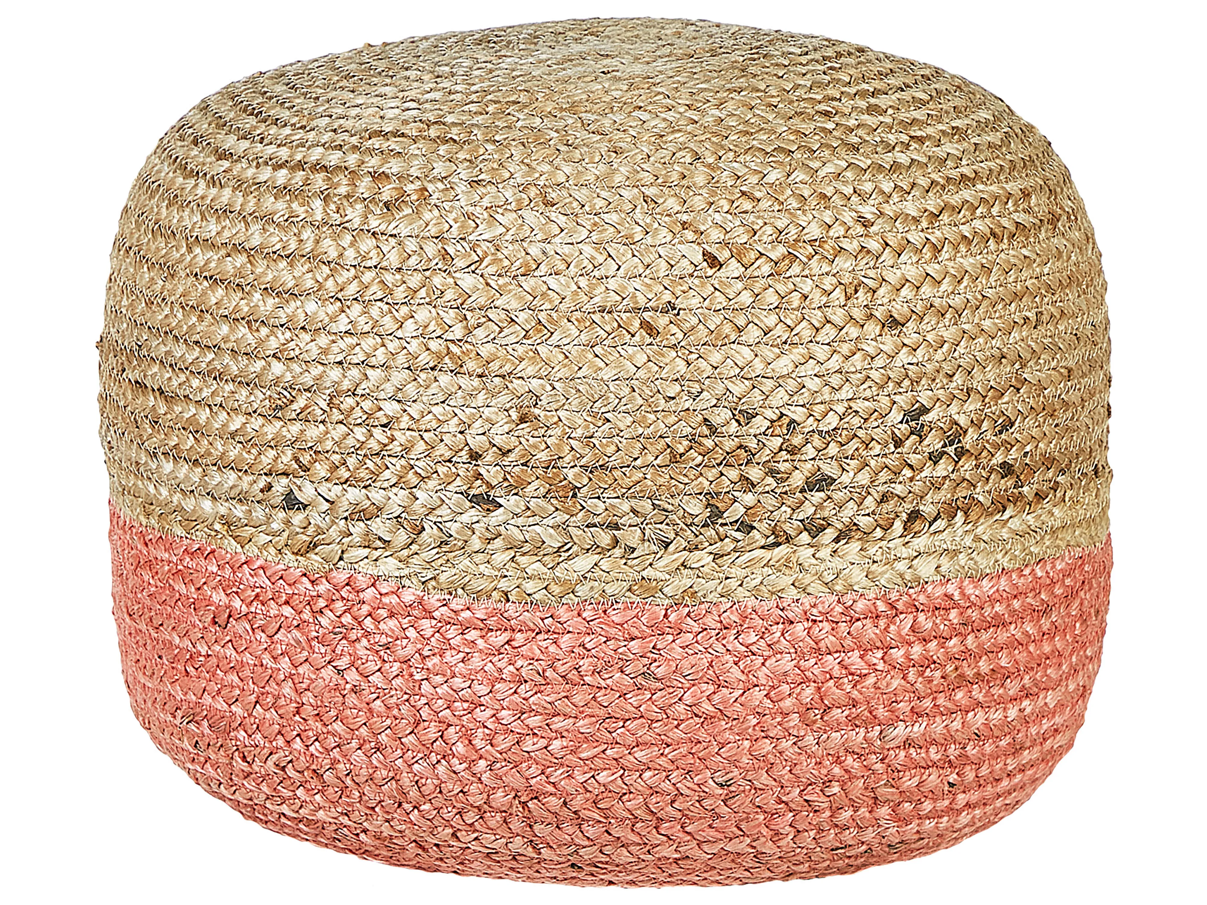 Pouffe DUKI Jute Pink