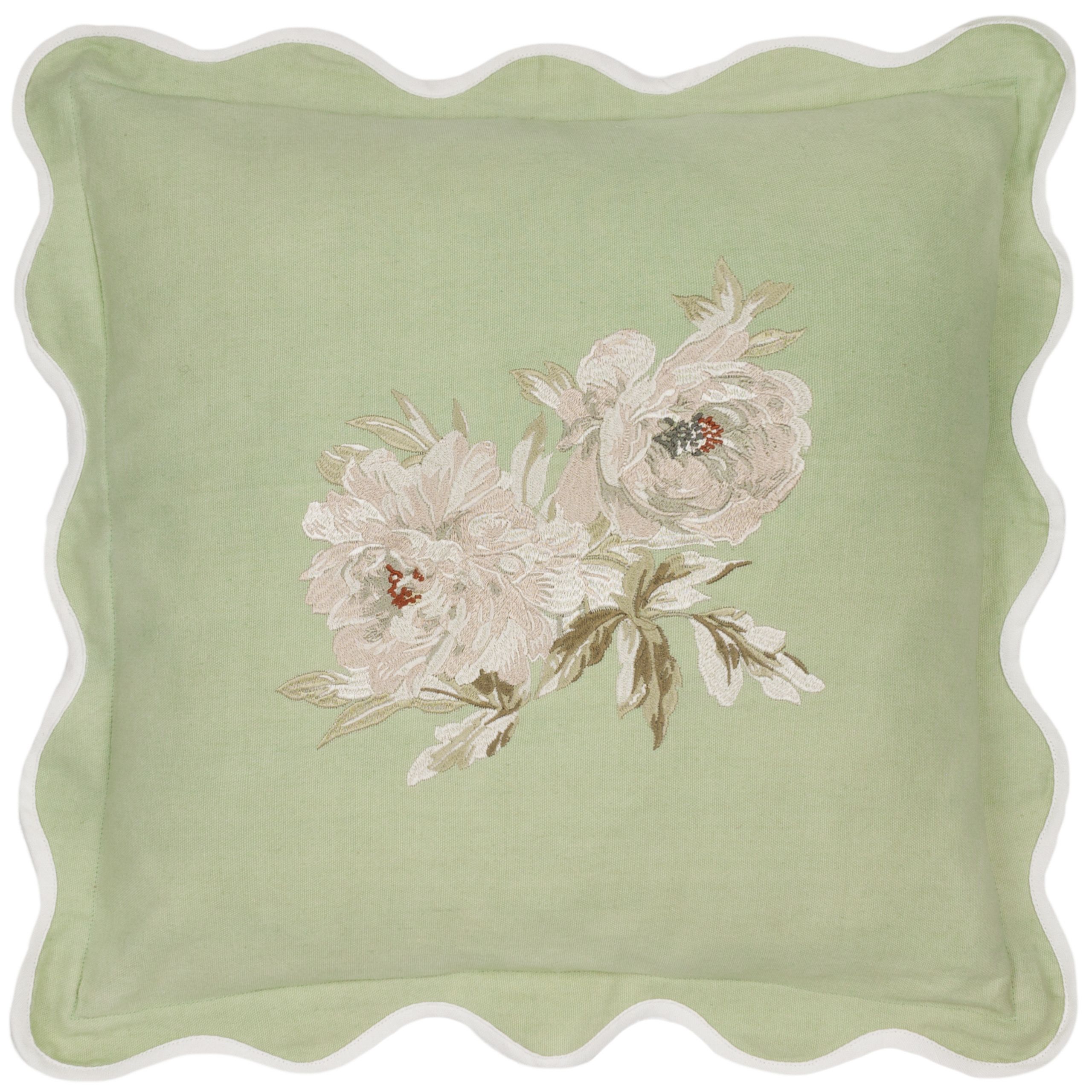 Sanderson Adele Floral Embroidered Cushion