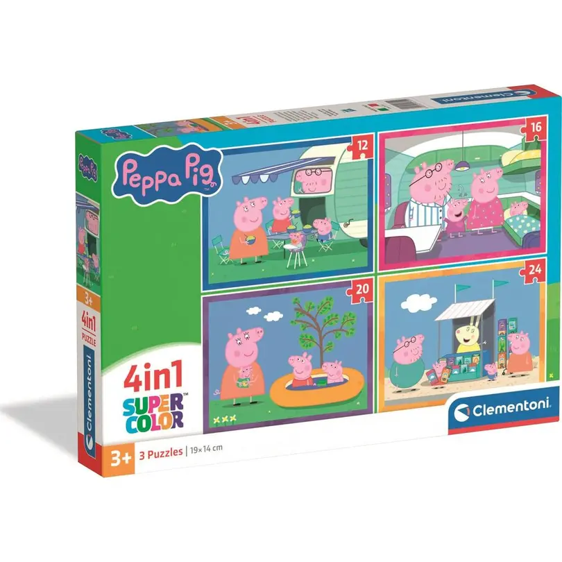 Puzzle 4er-Set Peppa Pig