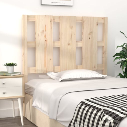 NNEVL Bed Headboard 95.5x4x100 cm Solid Wood Pine