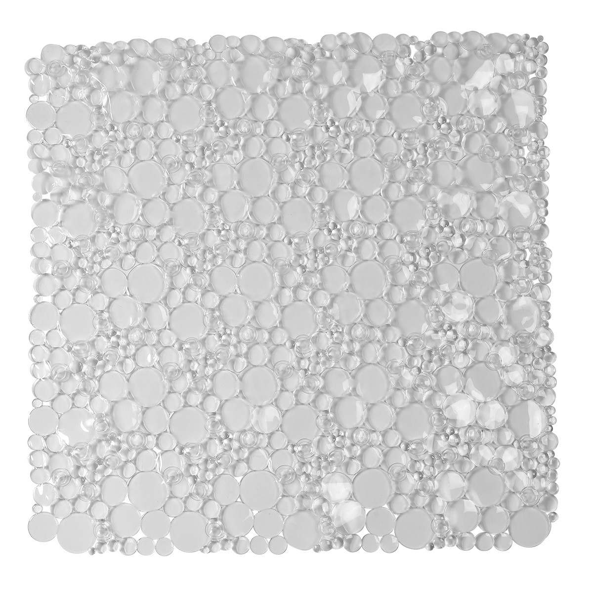 Mata antypoślizgowa Bubbles do wanny i prysznica PVC 50x50 cm transparentna