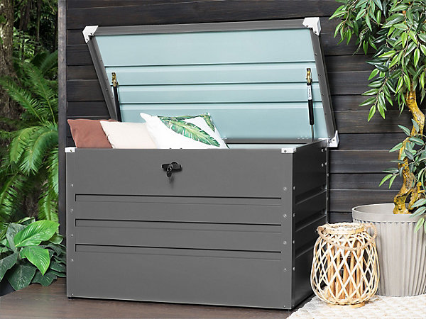 Coffre de rangement CEBROSA 100 cm 62 cm Gris