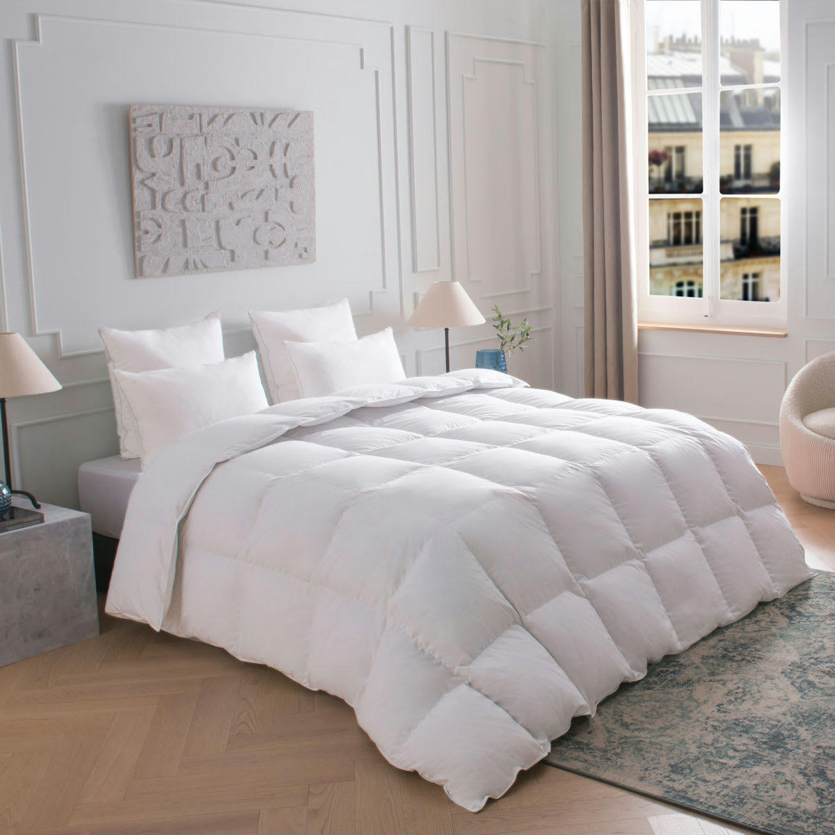 - Couette Comète - 70% Duvet - Chaude 140x200 cm - Drouault