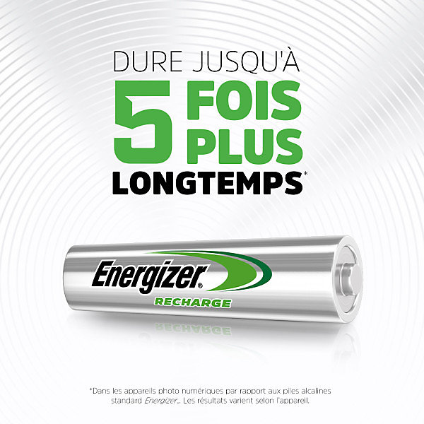 Pack de 3 - Energizer, Power Plus Rechargeable AA/HR6, pack de 4 Piles