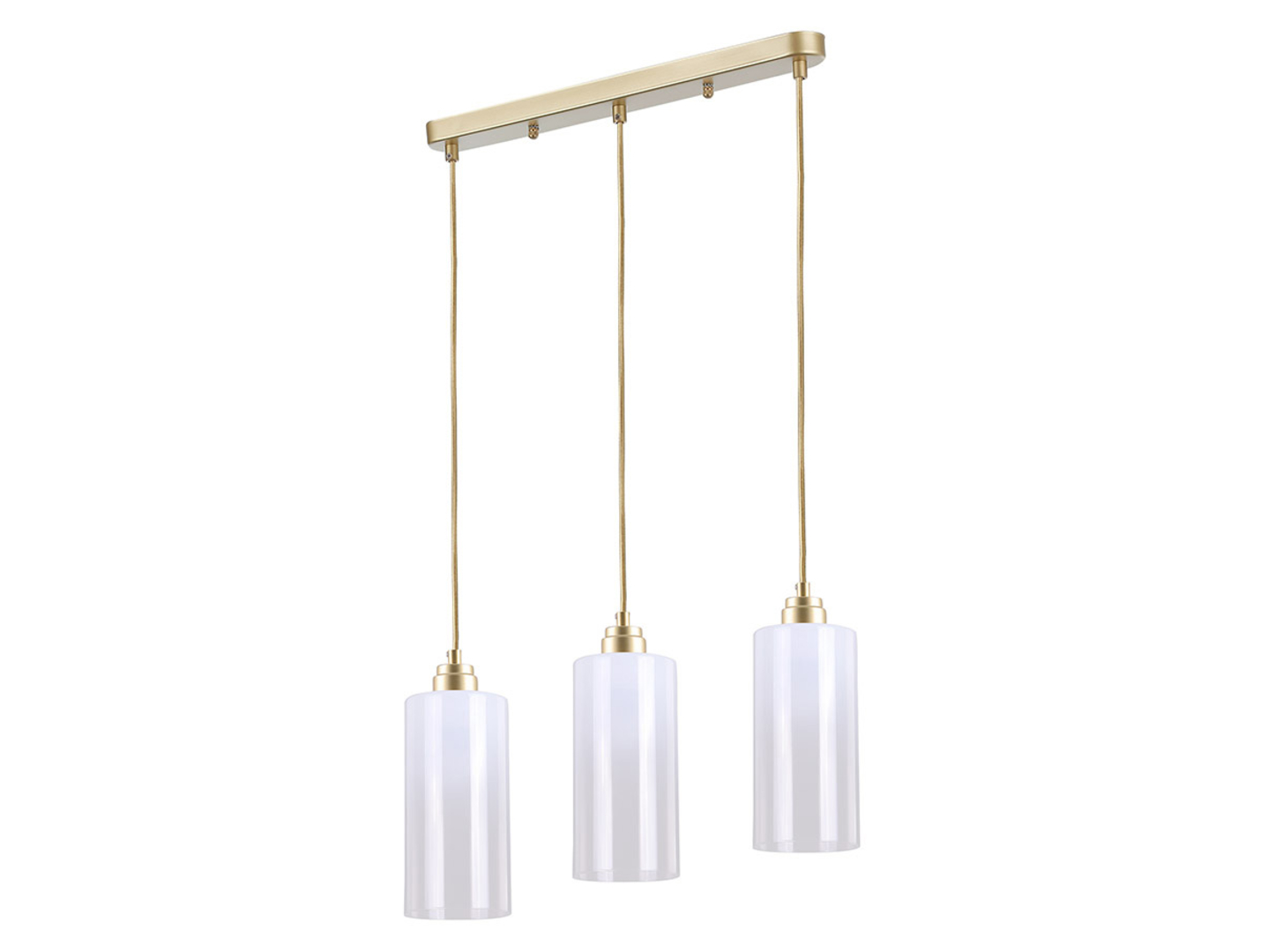 Lampa wisząca Panthea3-punktowa metalowa złota