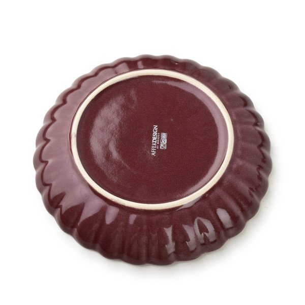 EVIE BURGUNDY Talerz deserowy 20.5x3cm