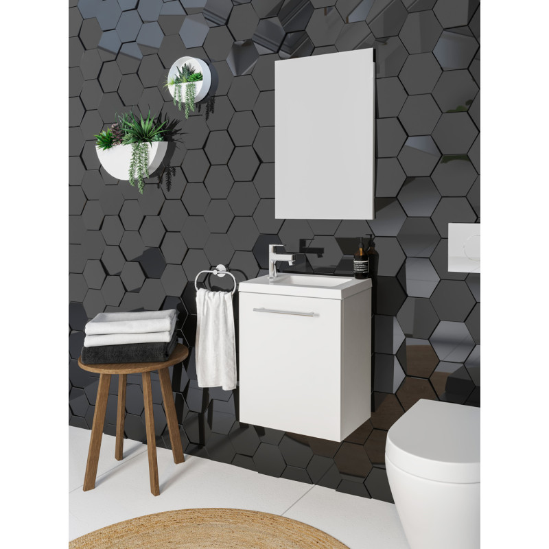 Meuble lave-mains Belem blanc 40 cm ALLIBERT