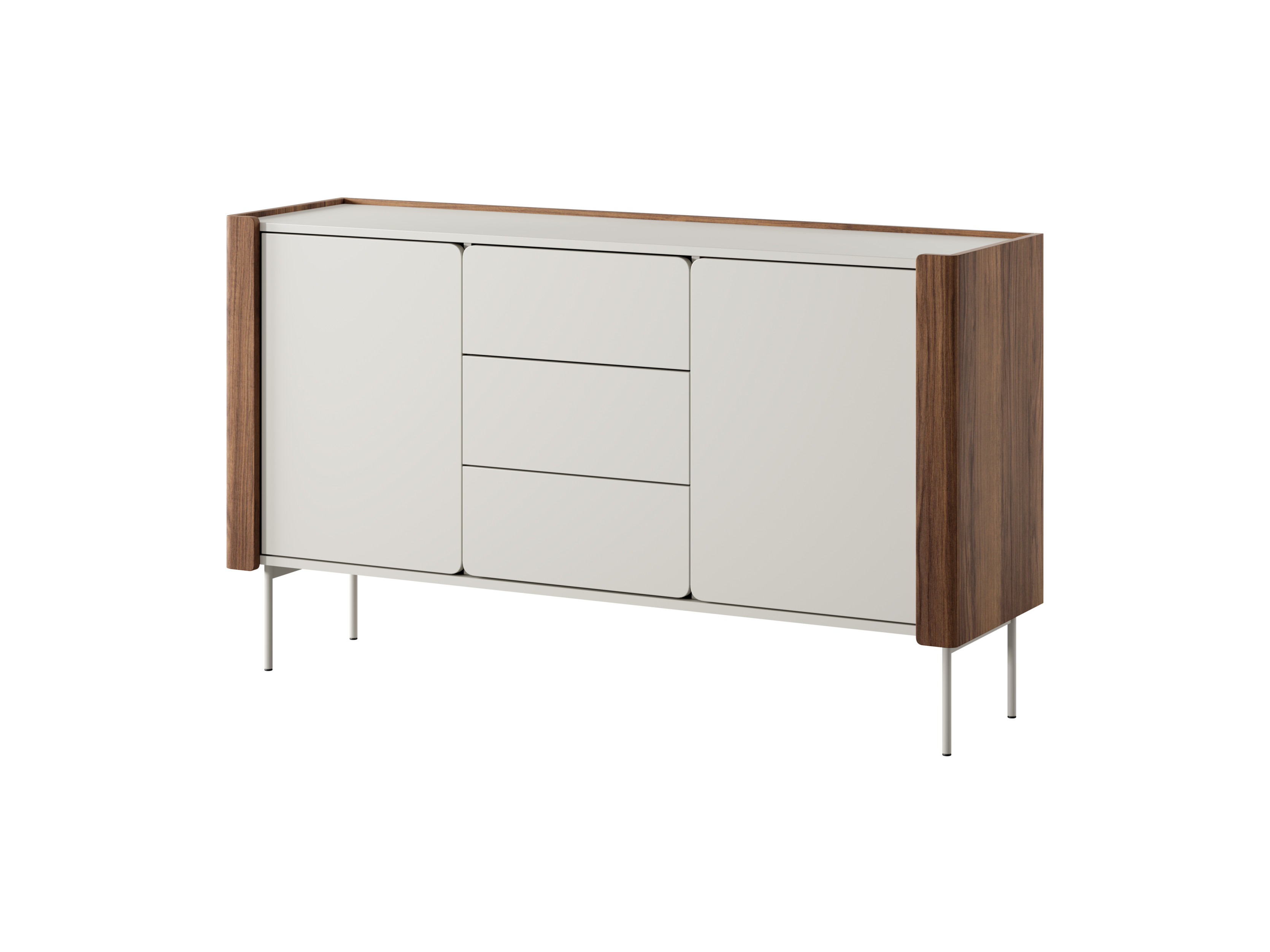 Komoda VEZERE 141 cm orzech warmia/kaszmir