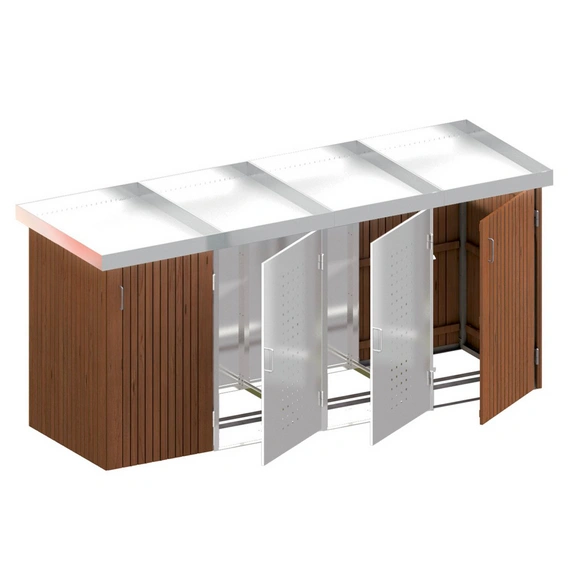 Mülltonnenbox »BINTO«, 282 x 129 x 90 cm (BxHxT), 3.274,02 Liter