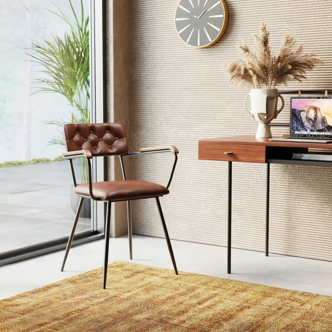 SALSA - Chaise avec accoudoirs Salsa marron Kare Design