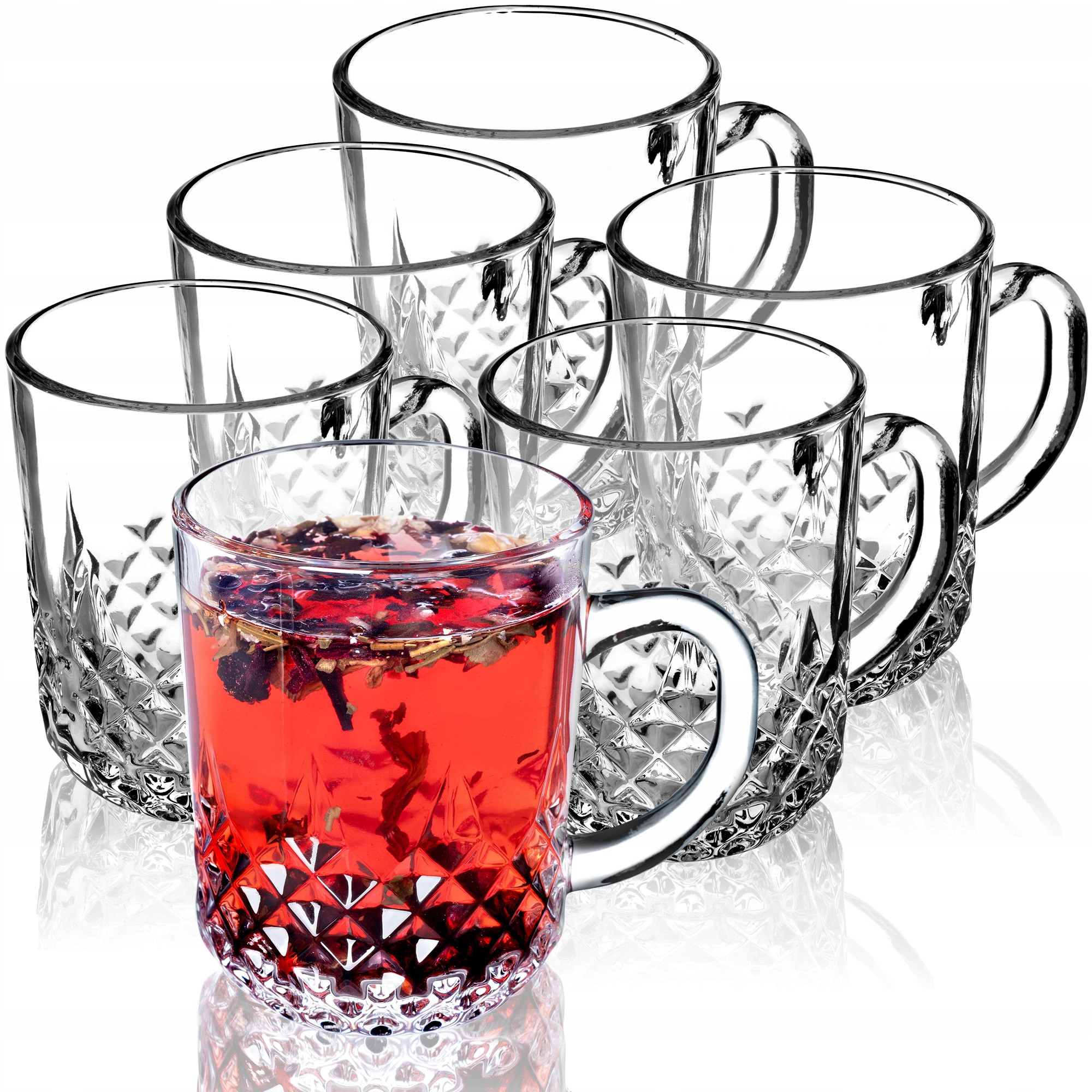 Szklanki Do Kawy Herbaty 230ml Komplet Szklanek 6x