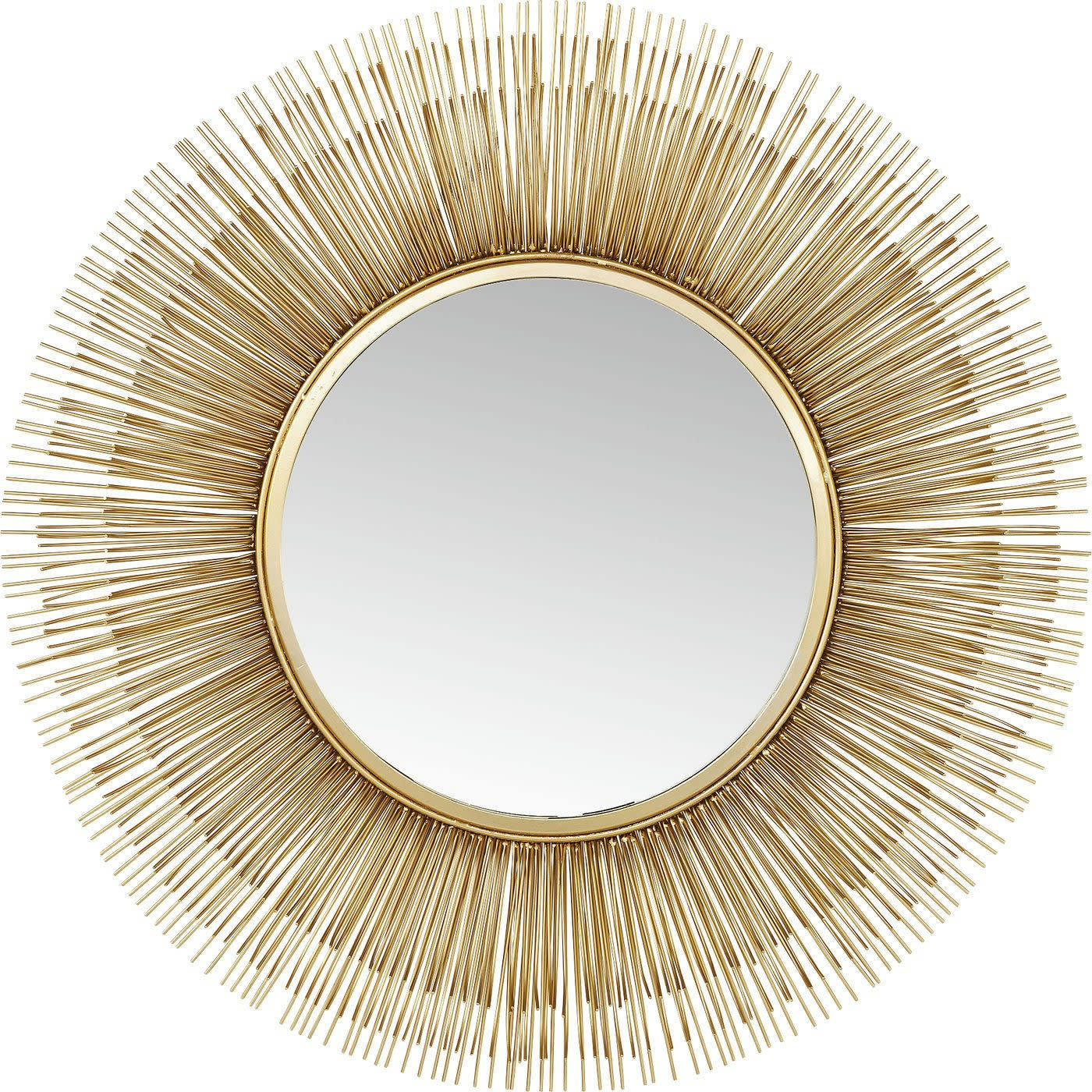 SUNBURST - Miroir rond en métal doré D87