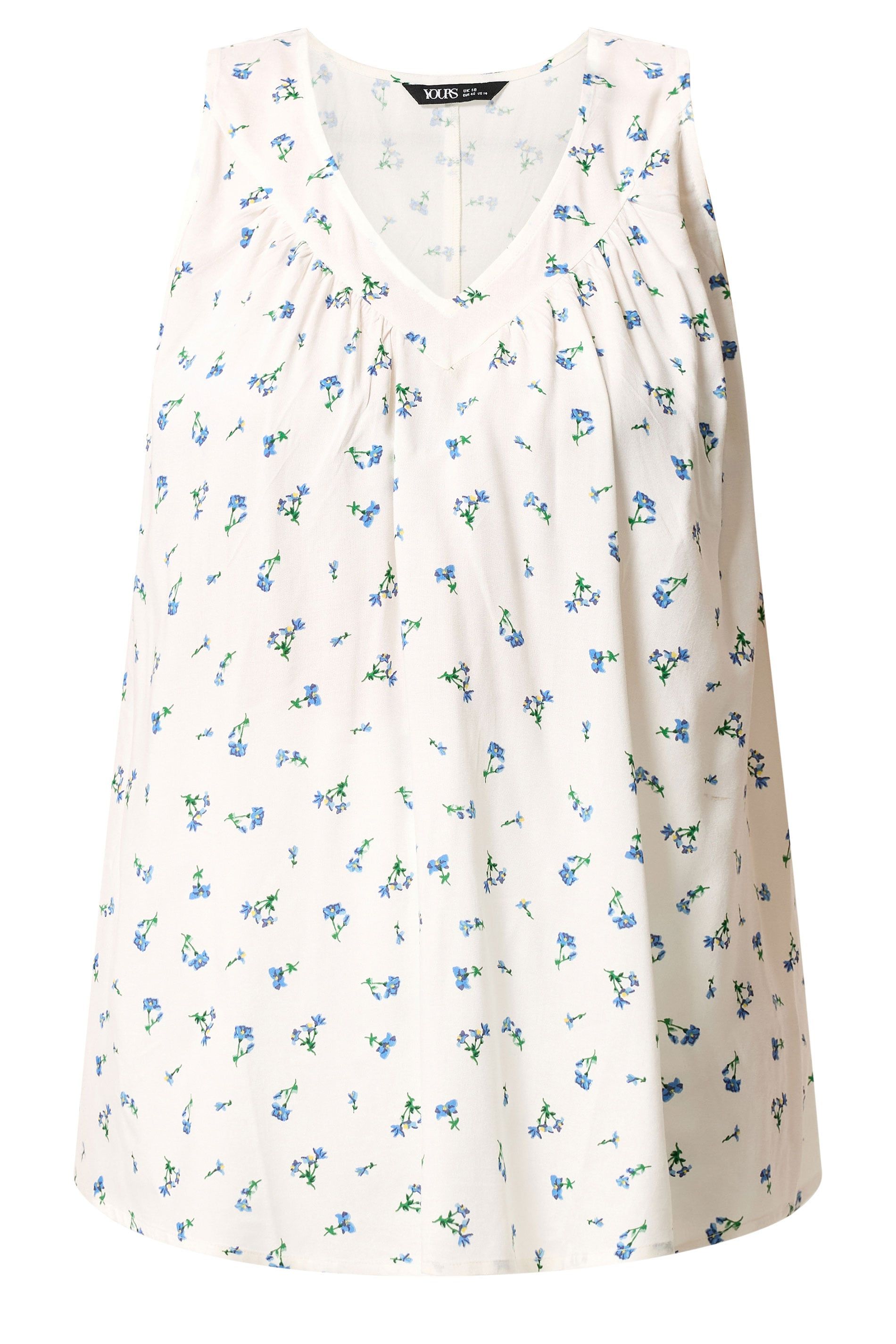 Yours Ditsy Floral Vest Top