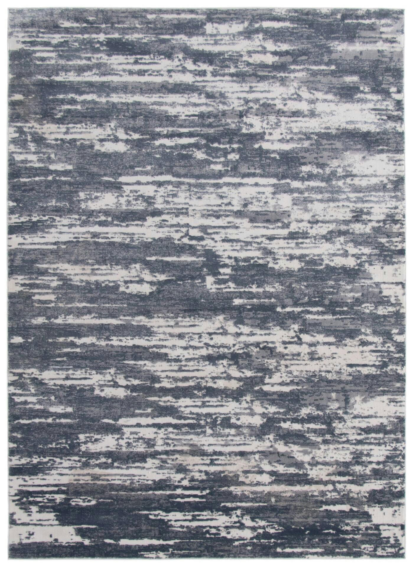 ECARPET Ezra Indoor Area Rug, Blue/Grey, Assorted Sizes