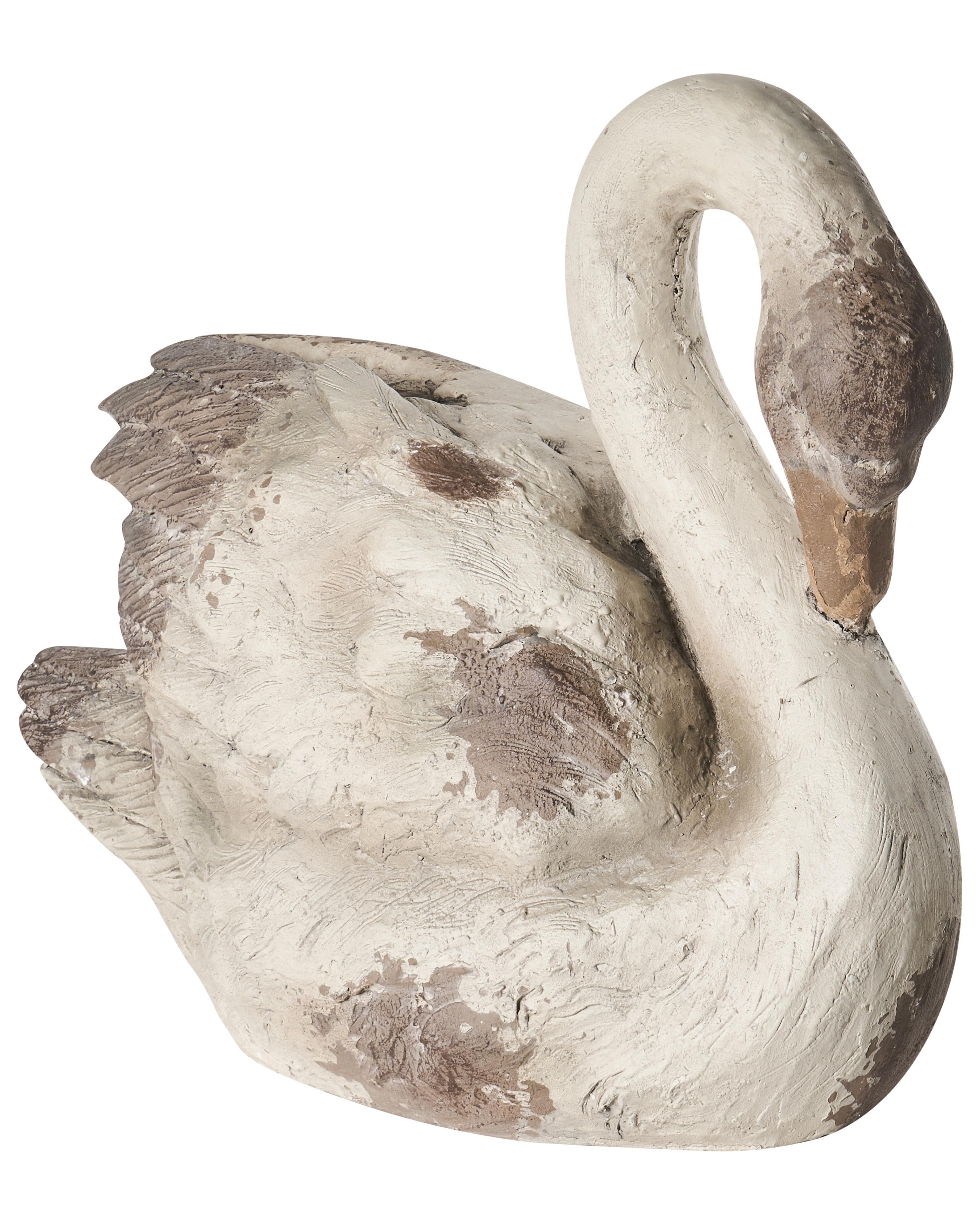 Garden Statue PACIANO Swan Beige