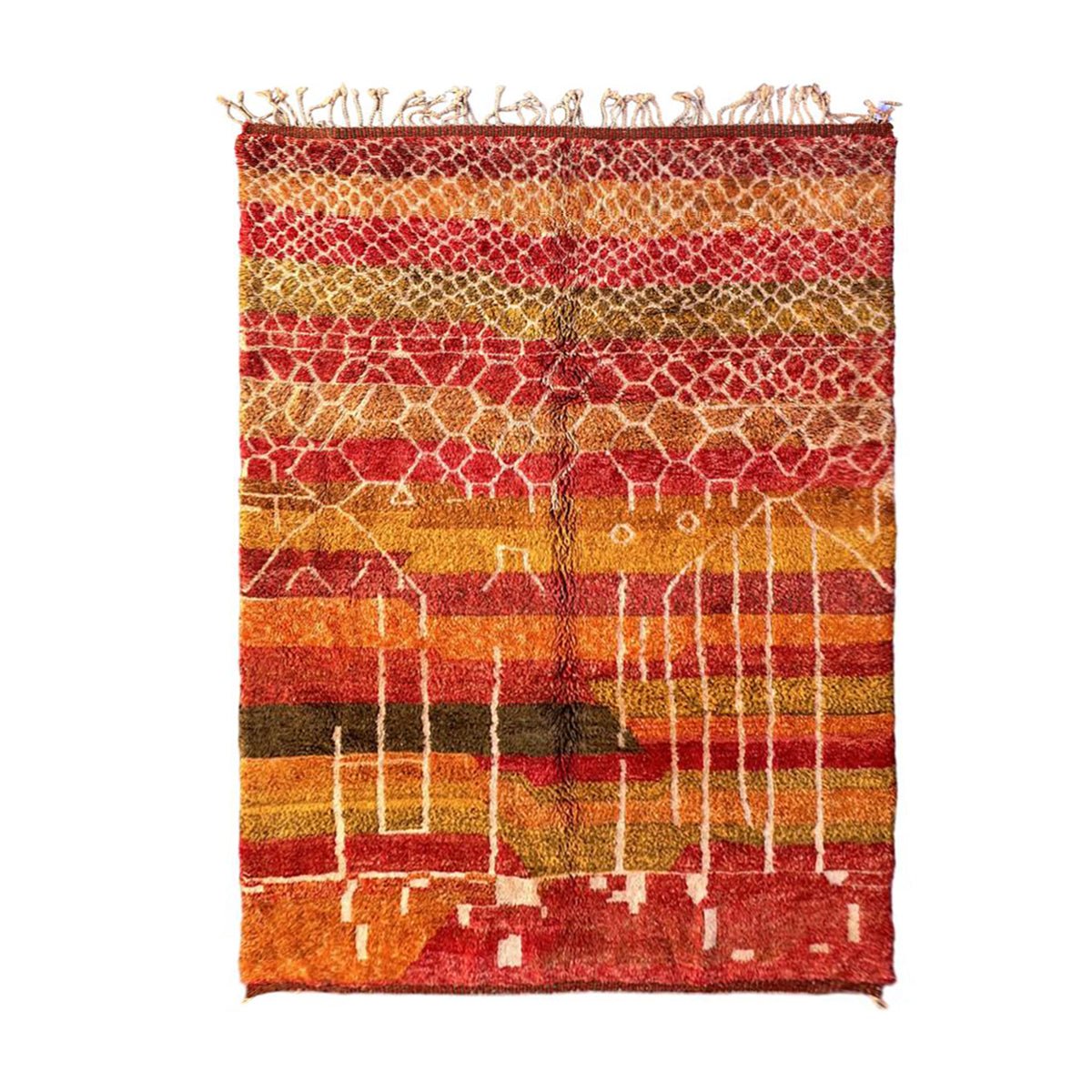 AFK Living vloerkleed Berber - handgemaakt - Wol - 140 cm x 200 cm