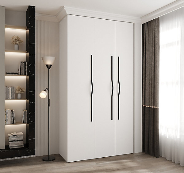 Armoire Como 2 a portes battantes H. 245 x L. 130 x P. 40, 3 portes