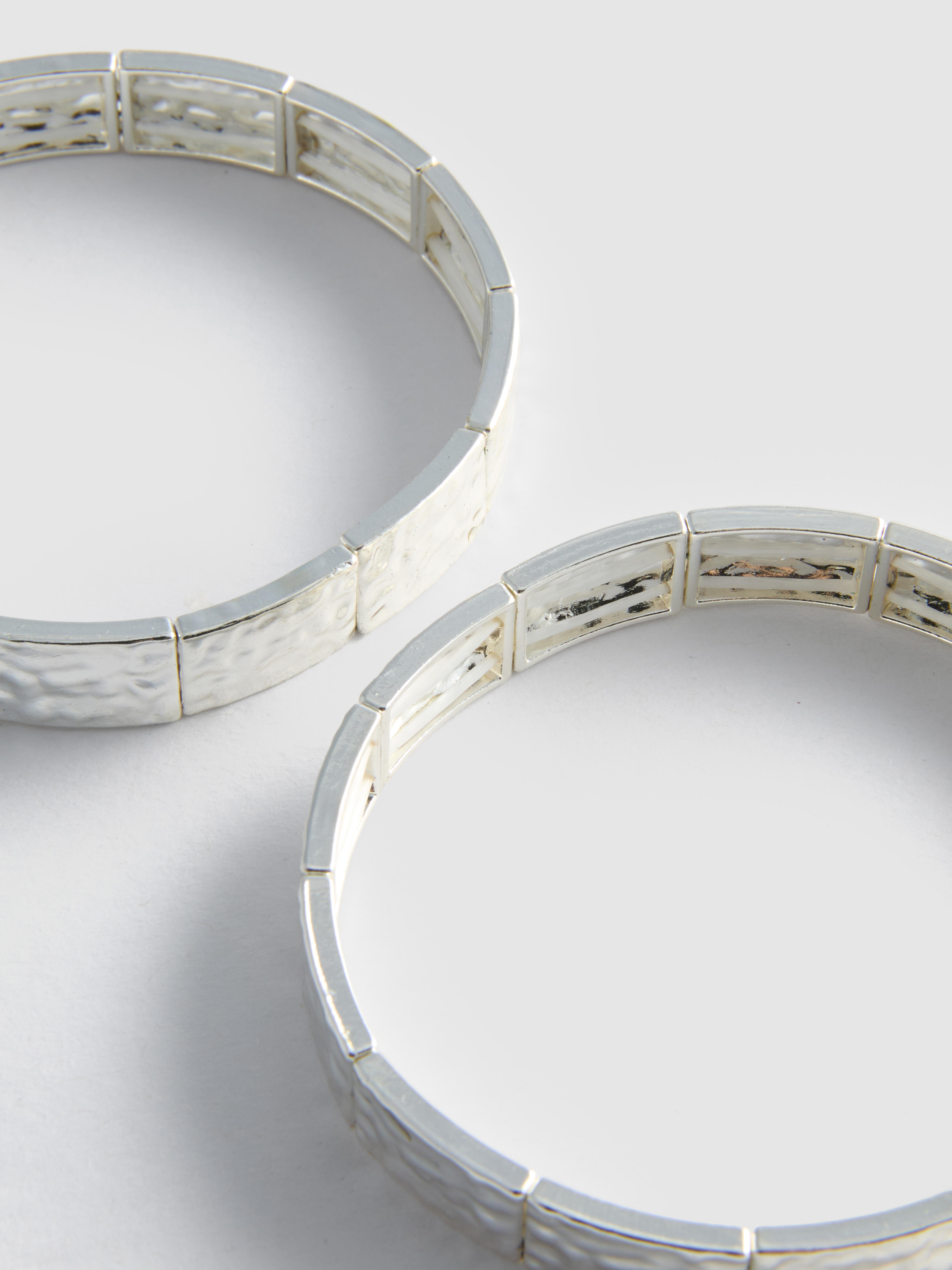 2pk Square Link Bracelets