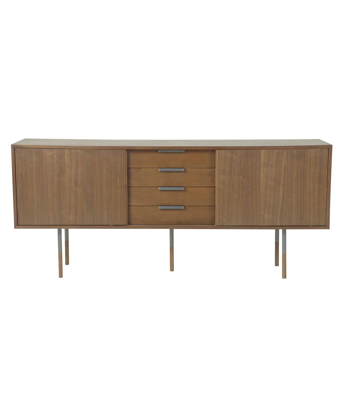 ALTURAS - Buffet en Bois Massif 2 Portes et 4 Tiroirs - L200 x H81cm